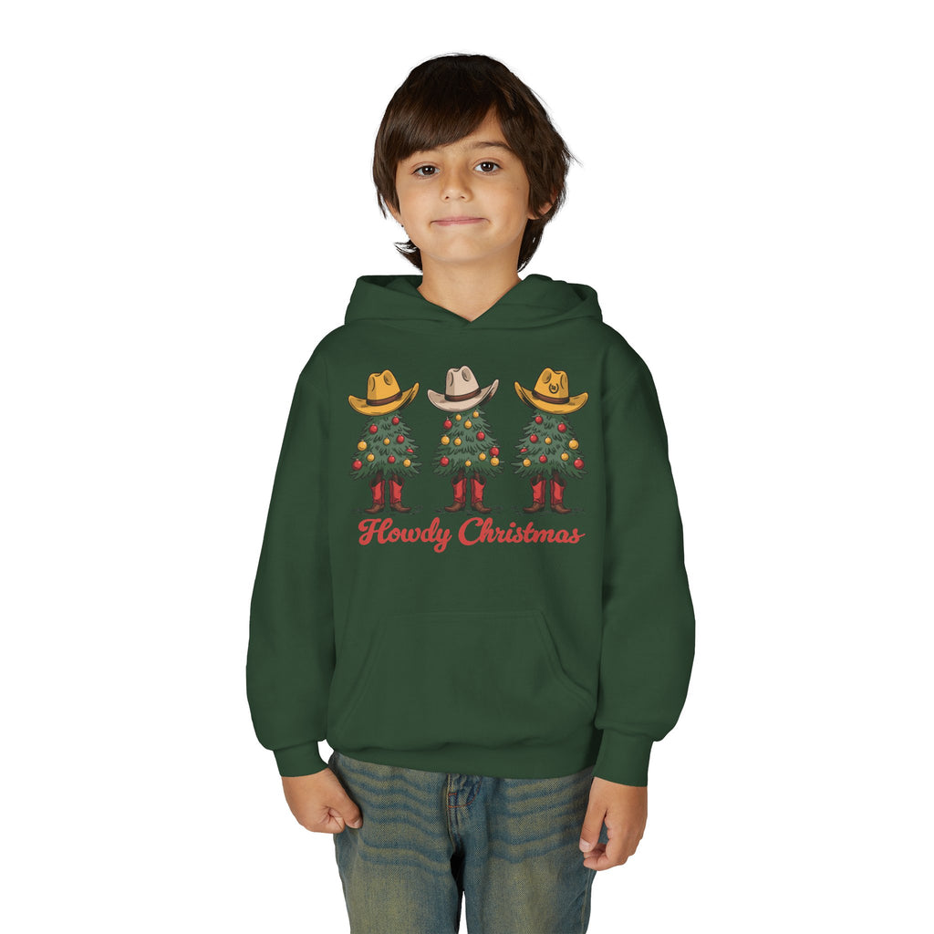 Youth Howdy Christmas Fleece Hoodie