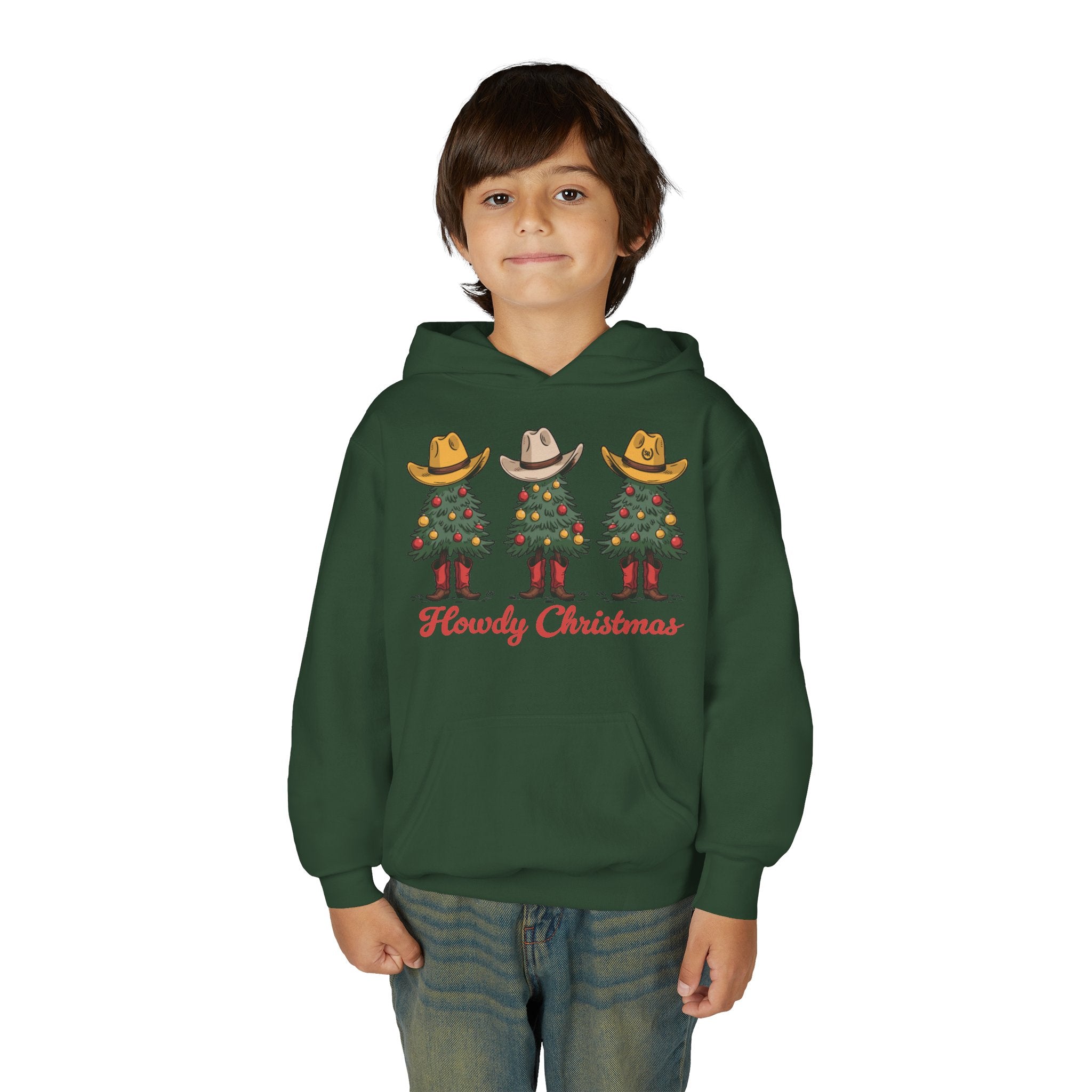 Youth Howdy Christmas Fleece Hoodie