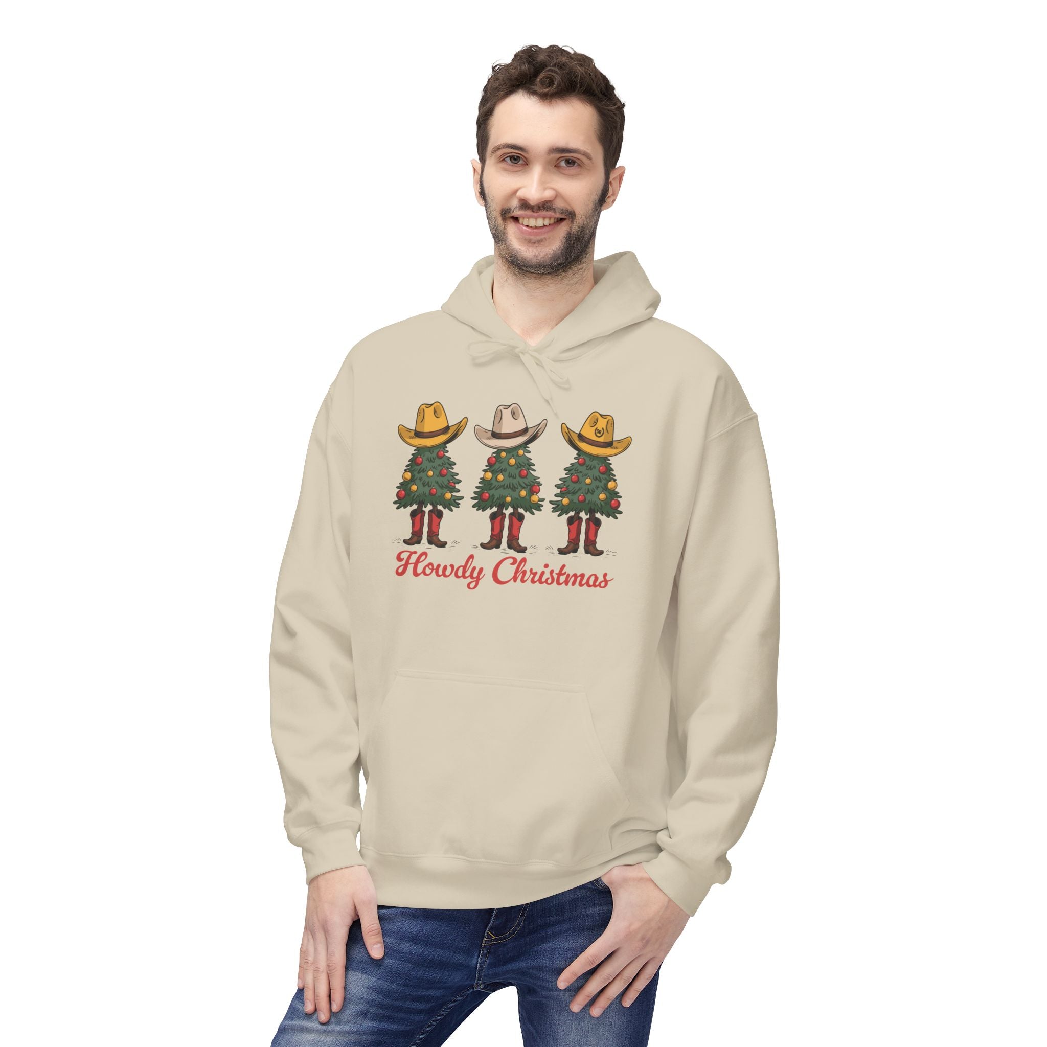 Howdy Christmas Unisex Fleece Hoodie