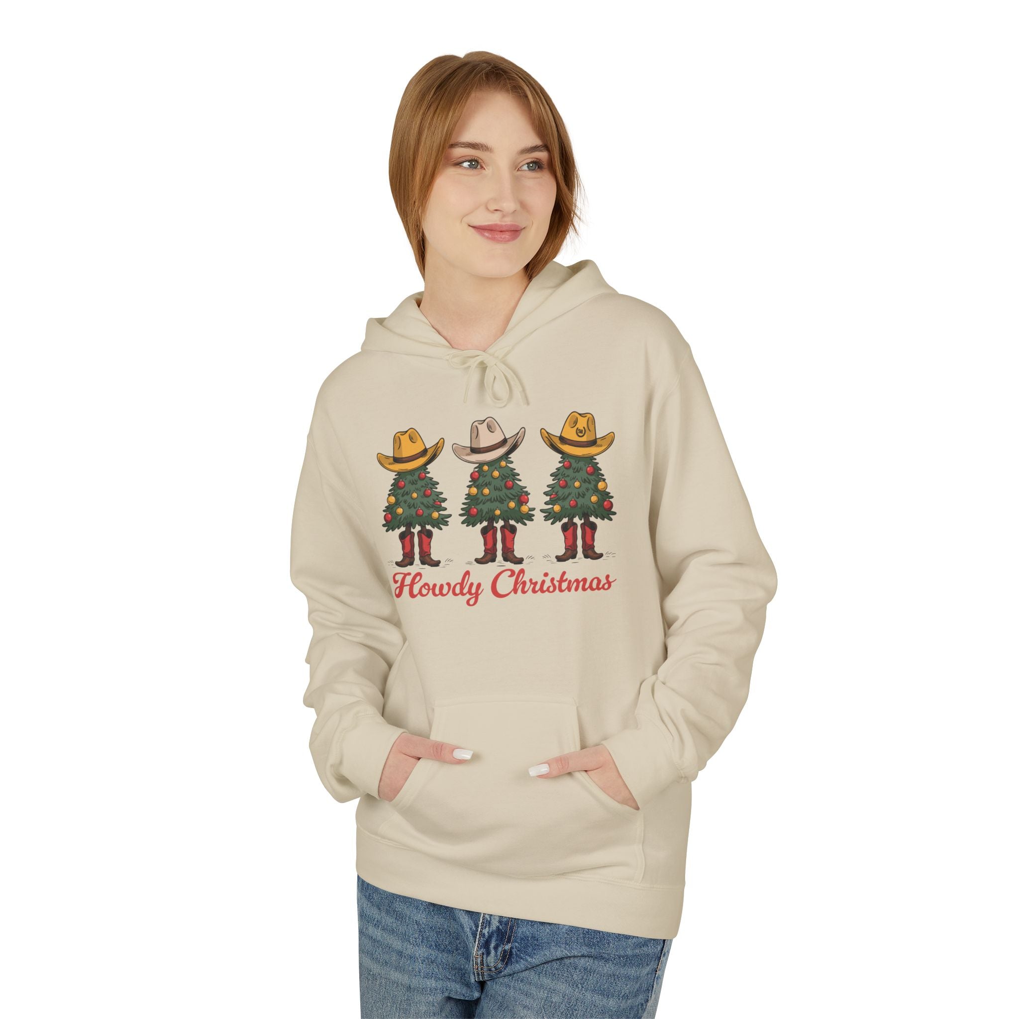 Howdy Christmas Unisex Fleece Hoodie