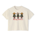 Howdy Christmas Garment Dyed Boxy Crop Tee