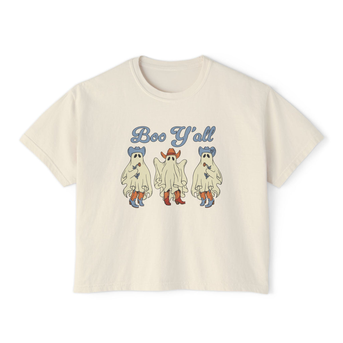 Boo Y'all Boxy Crop Tee