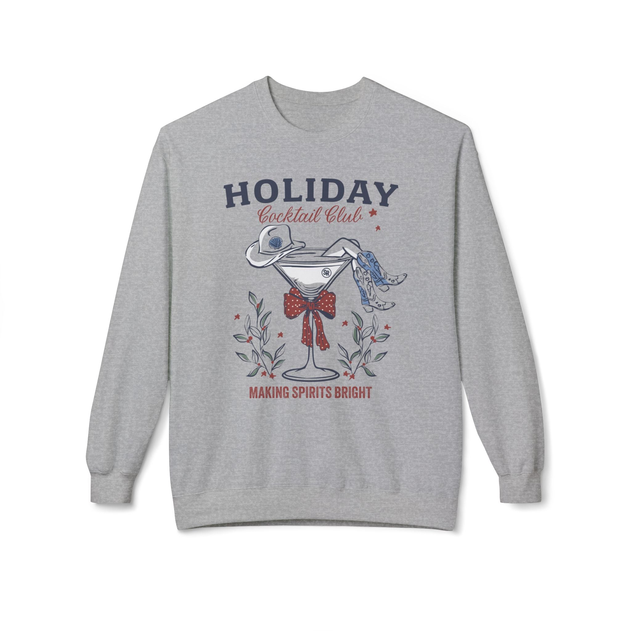 Holiday Cocktail Club Crewneck Fleece