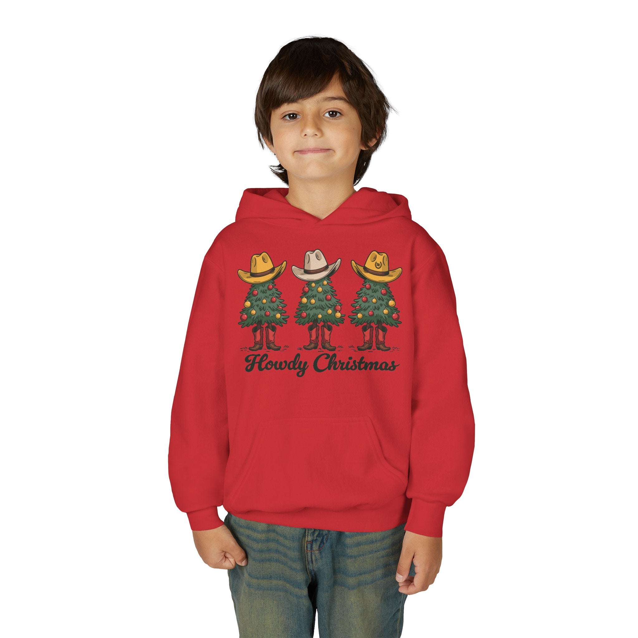Youth Howdy Christmas Fleece Hoodie