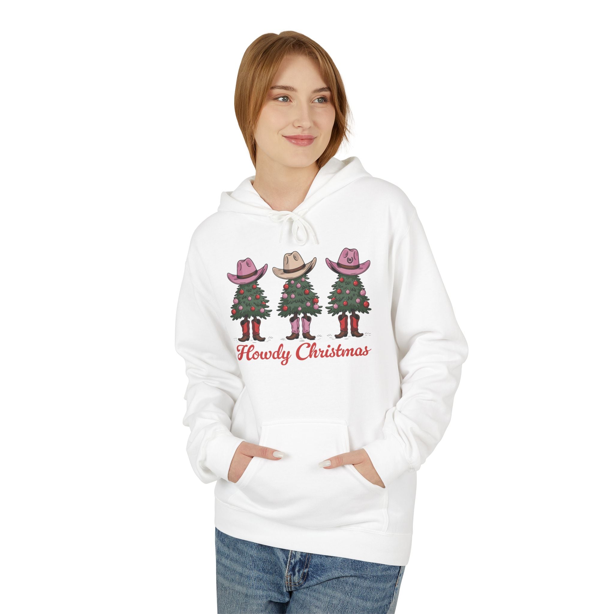 Howdy Christmas Unisex Fleece Hoodie
