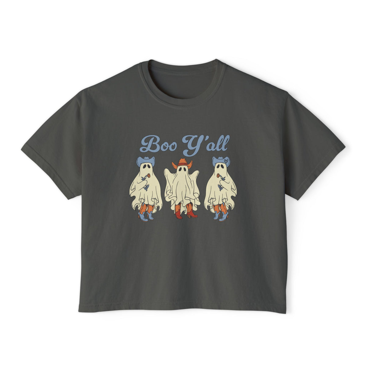 Boo Y'all Boxy Crop Tee