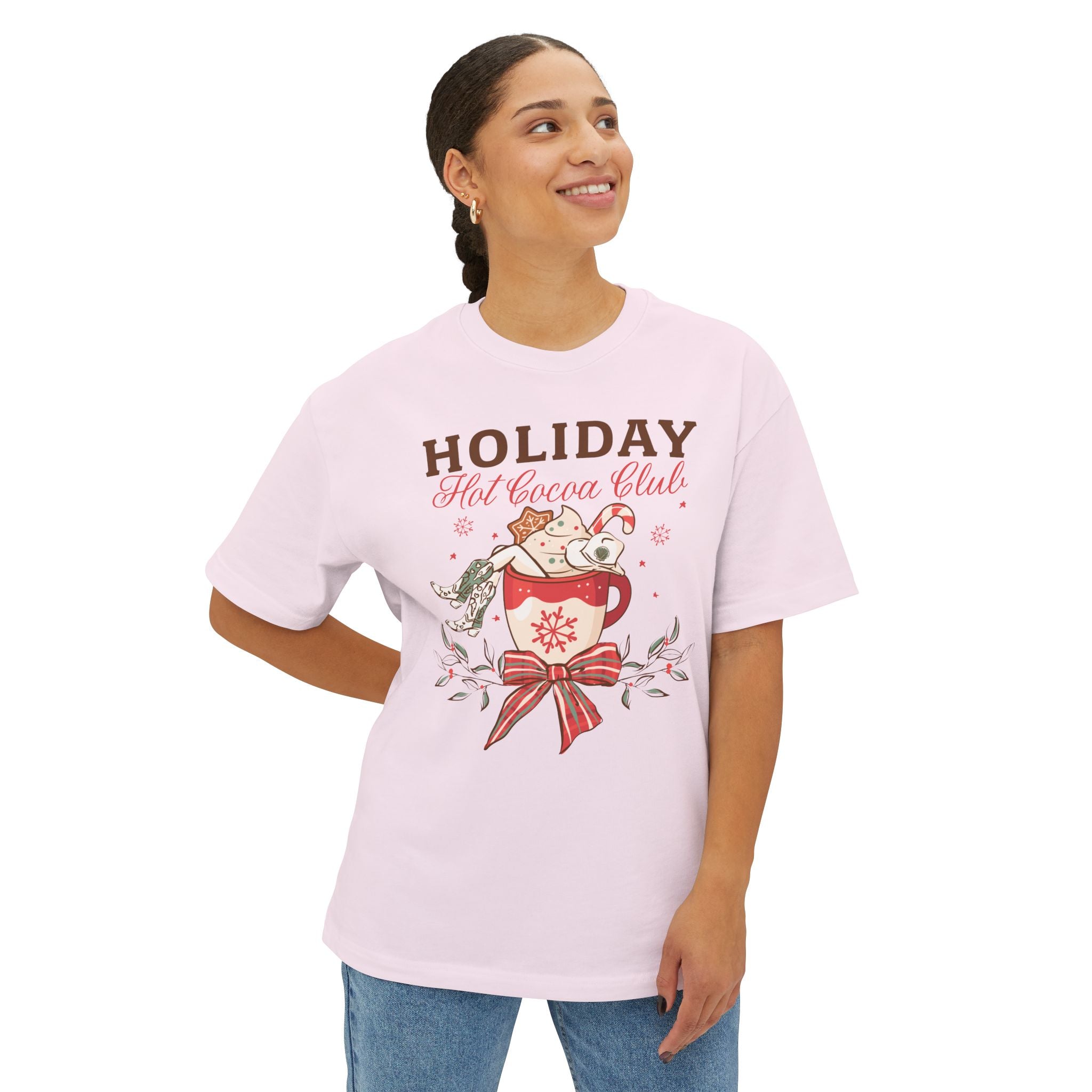 Hot Cocoa Club Oversized Tee