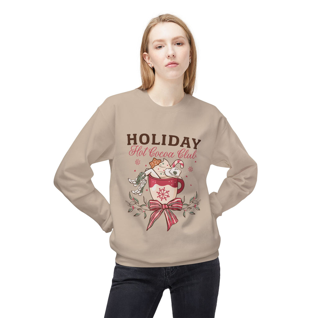 Hot Cocoa Club Crewneck Fleece