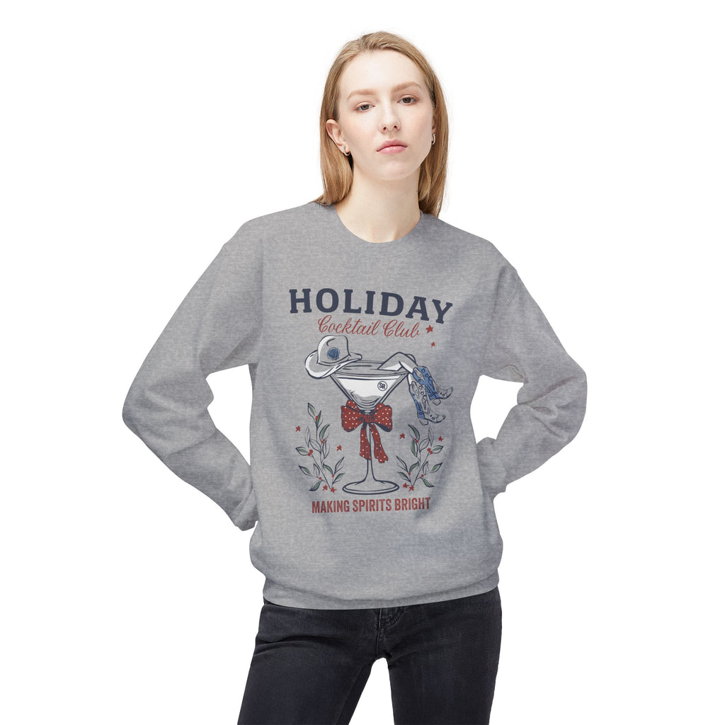 Holiday Cocktail Club Crewneck Fleece