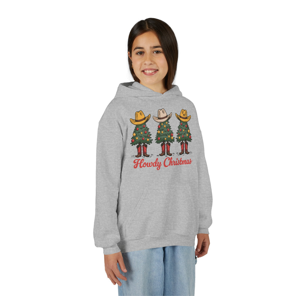 Youth Howdy Christmas Fleece Hoodie