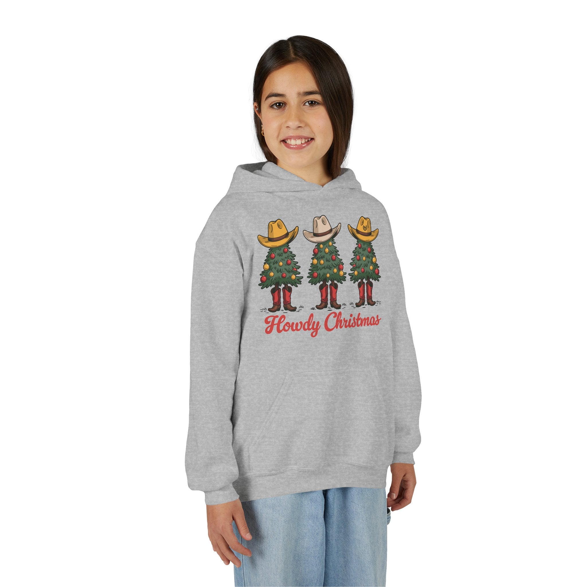 Youth Howdy Christmas Fleece Hoodie