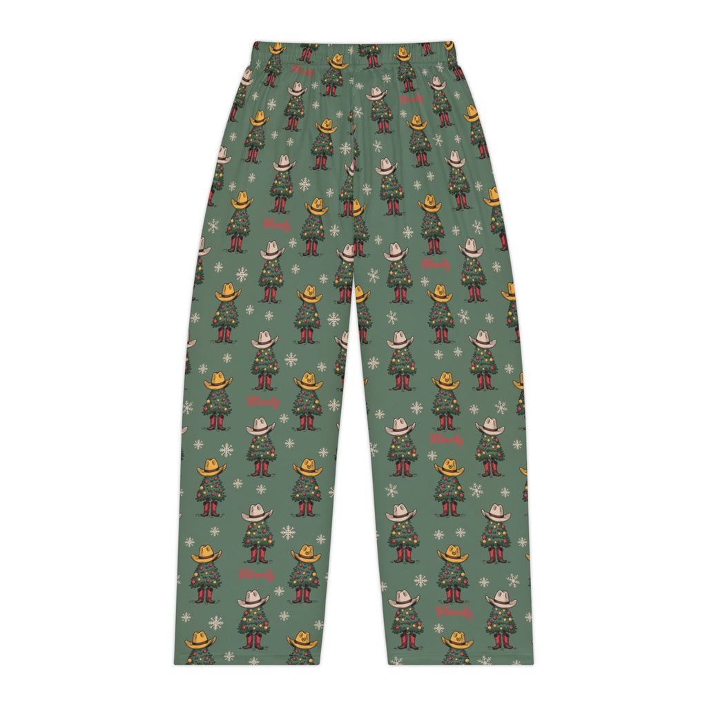 Womens Howdy Christmas Tree PJ Pant Green