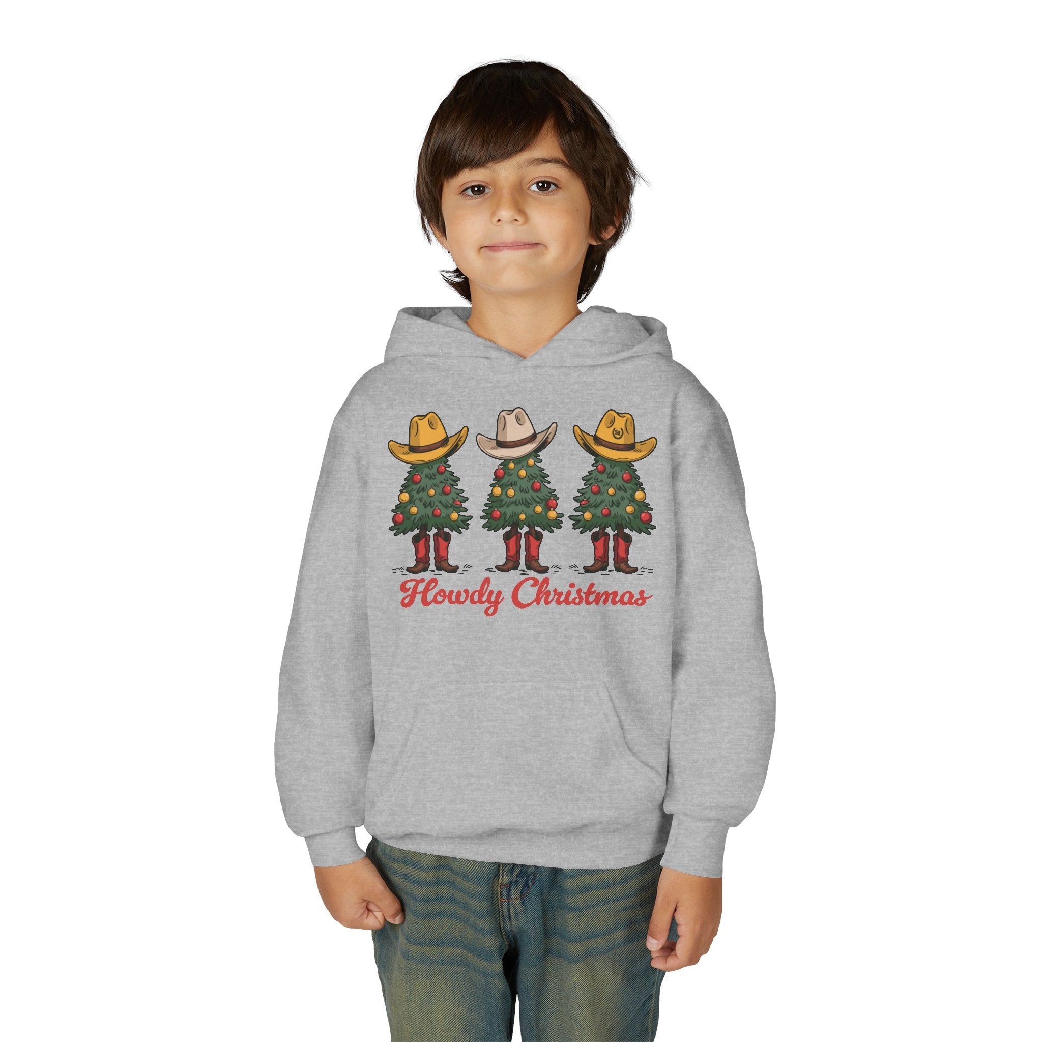 Youth Howdy Christmas Fleece Hoodie