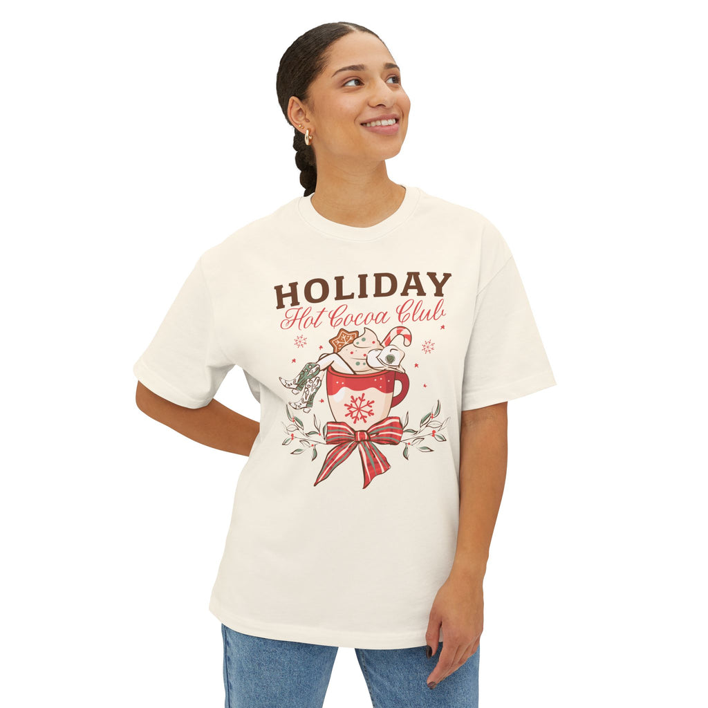 Hot Cocoa Club Oversized Tee