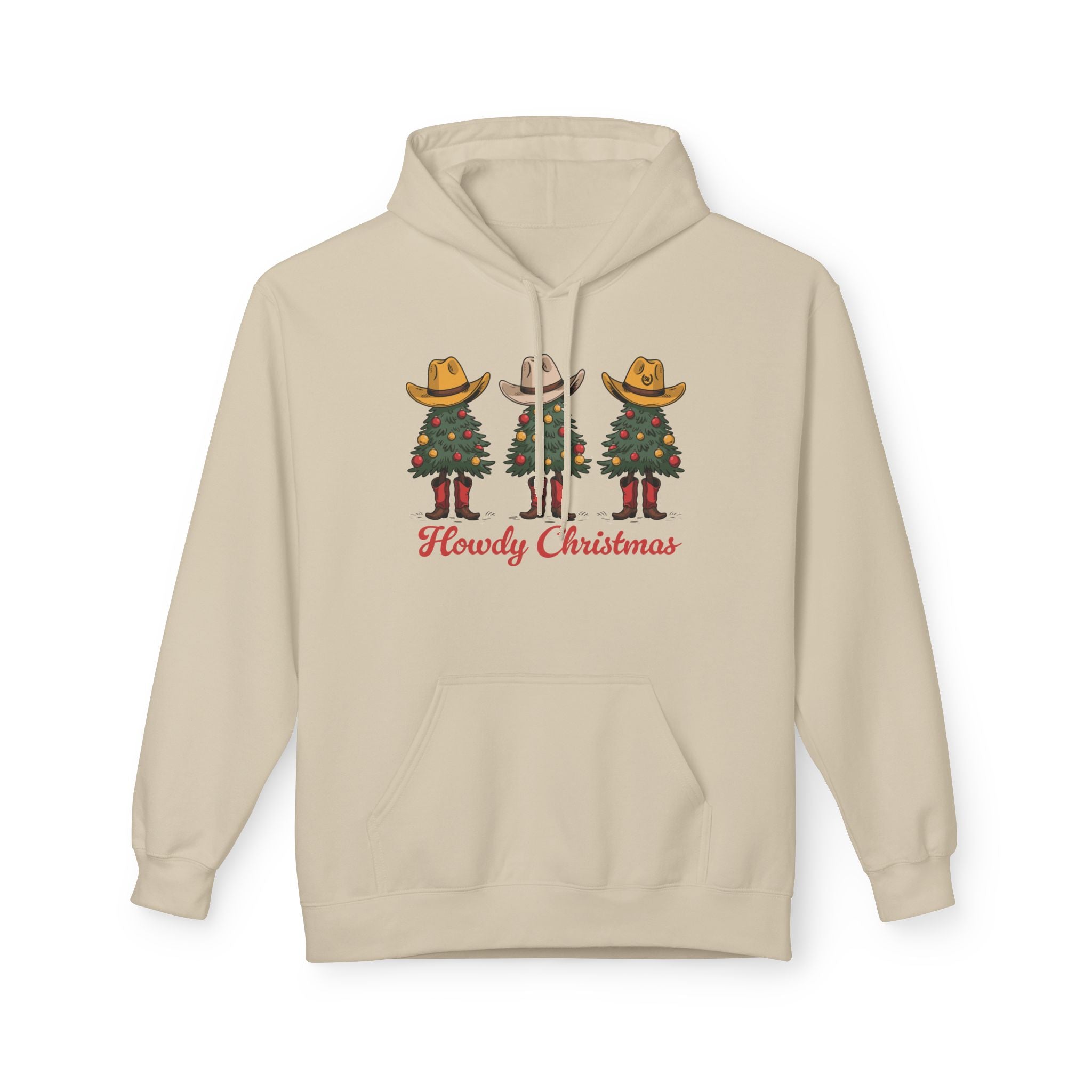 Howdy Christmas Unisex Fleece Hoodie