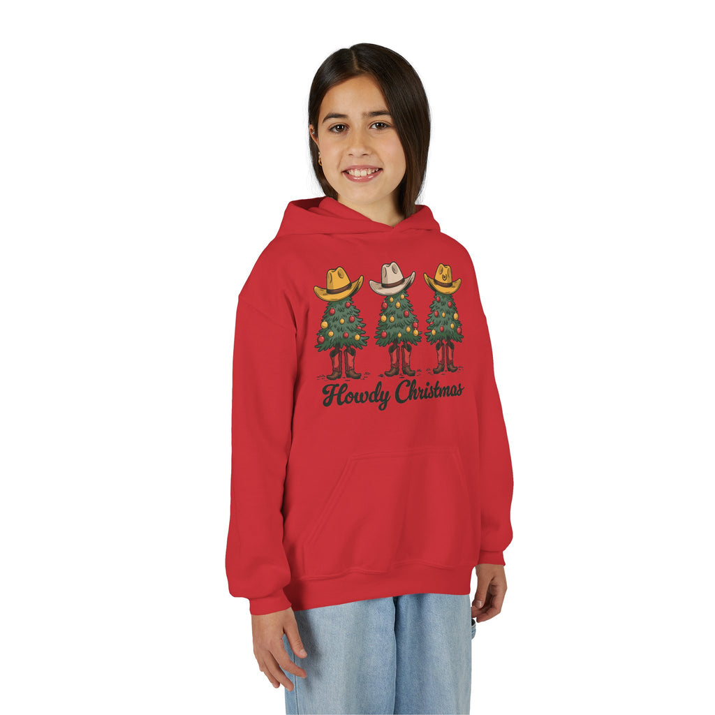 Youth Howdy Christmas Fleece Hoodie