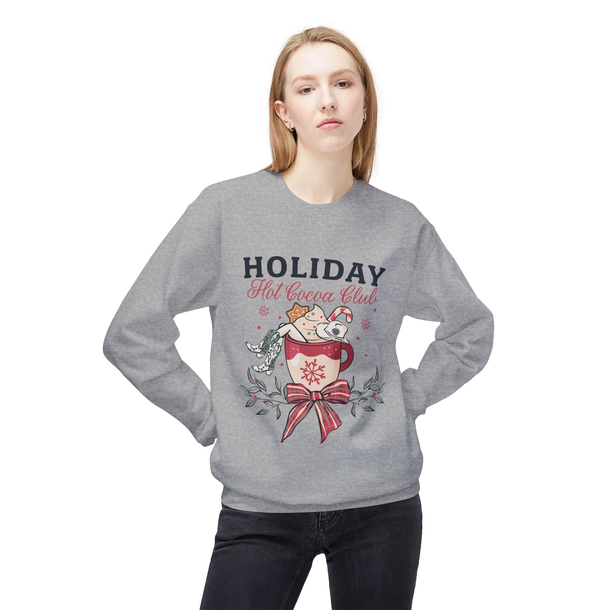 Hot Cocoa Club Crewneck Fleece