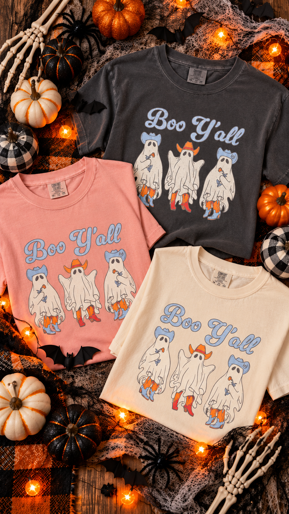 Boo Y'all Boxy Crop Tee