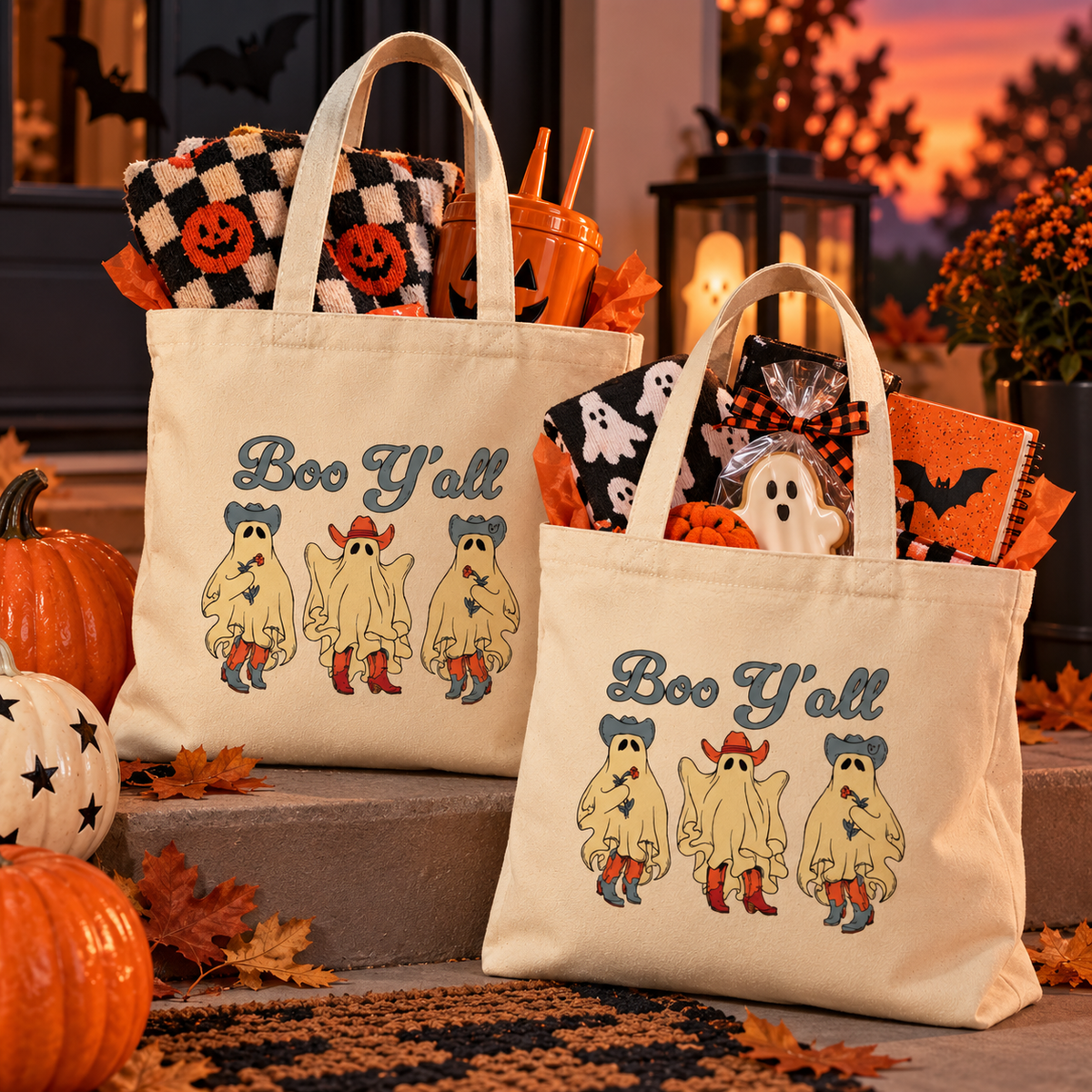 Boo Y'all  Trick or Treat Tote Bag