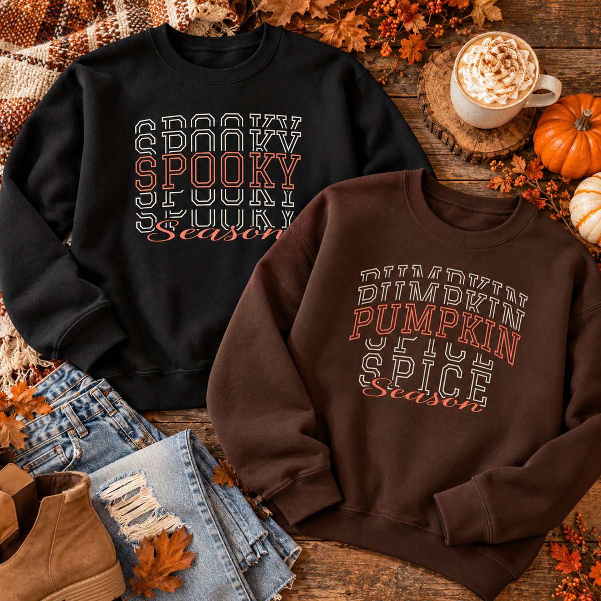 Pumpkin Spice Season Crewneck Sweatshirt